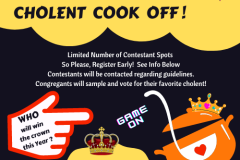 Cholent Cook off with info