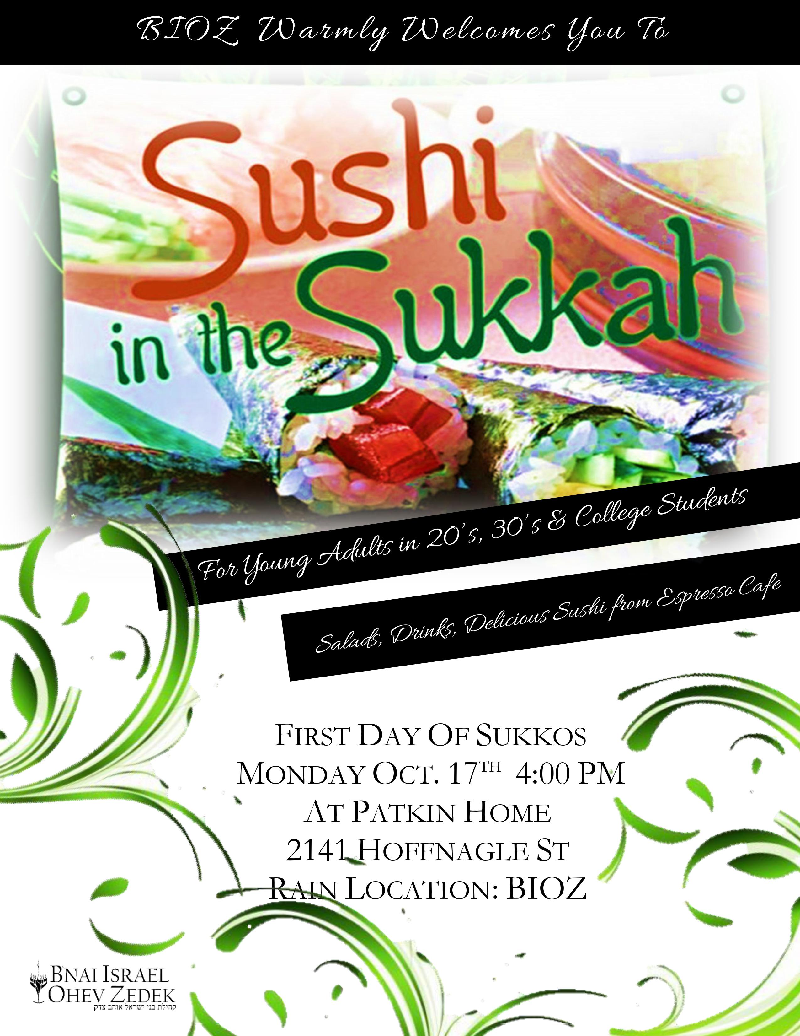 Sushi in the Sukkah