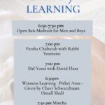 Shabbos Day Learning