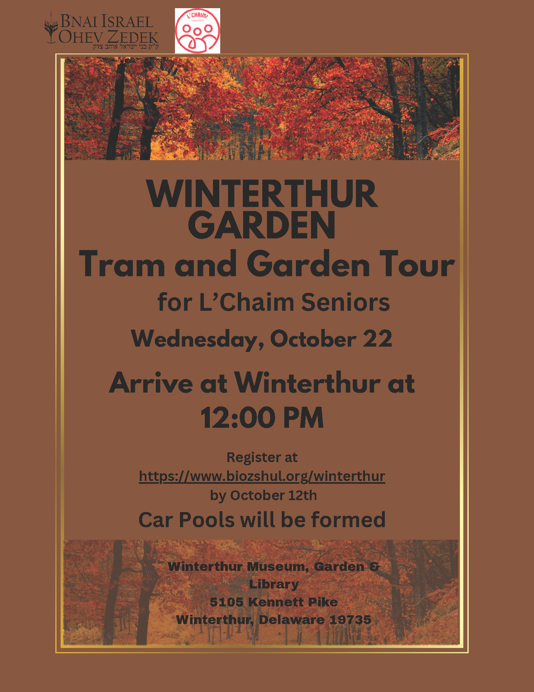 L'Chaim Initiative. Winterthur Garden Tour