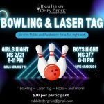 Boys Night: Bowling and Laser Tag!